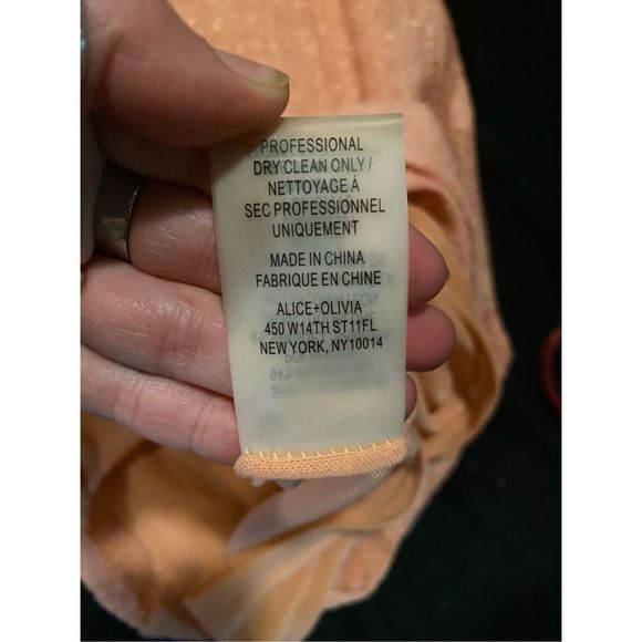 Alice + Olivia 🐾 NWT Emilio Pucci Runway Pink Salmon Dress, Sz 8, MSRP $297 - Picture 10 of 11